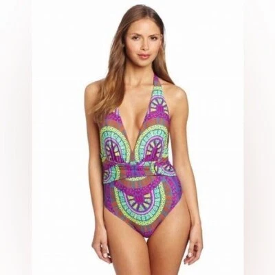 Traje de baño Mara Hoffman Medicinal Wheel Plunge Foto 1 de 4