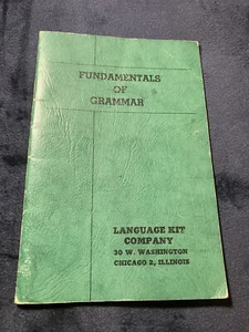 FUNDAMENTALS OF GRAMMAR Booklet Language Kit Company 1962 Very Good Condition - Foto 1 di 10