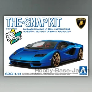 Lamborghini Countach LPI 800-4 (azul metálico) 1/32 AOSHIMA SNAPKIT Modelo Nº19-F - Imagen 1 de 6