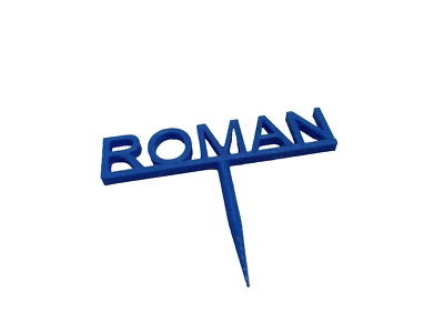 Personalisiert Kuchen Topper Torten Deko Kunsstoff 8 Farben NEU - Bild 1 von 4