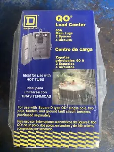 SQUARE D OUTDOOR LASTZENTRUM TYP 3R QO2-4L60NRNM 60AMP 240VOLT 1PH 3W NEU - Bild 1 von 2