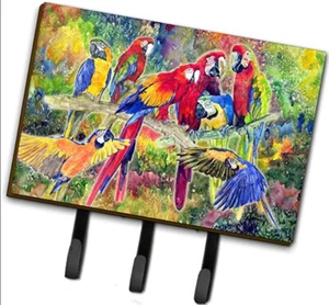Caroline's Treasures Parrot 8600TH68 - Leash or Key Holder/Hook - FREE POST - Picture 1 of 1