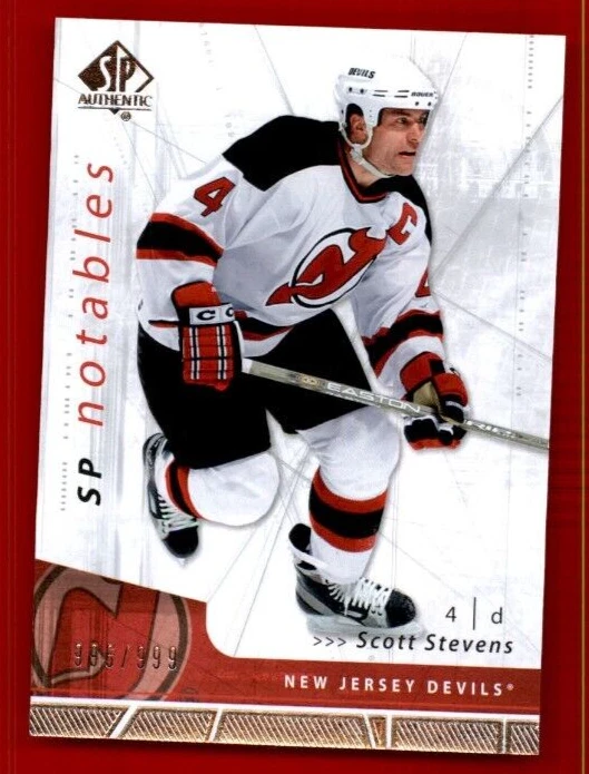 2006-07 SP Authentic #134 Scott Stevens N 996/999 - Image 1 of 2