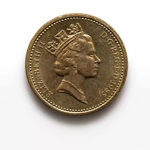 Old Round One Pound £1 Circulated UK Coins. - Picture 1 of 42