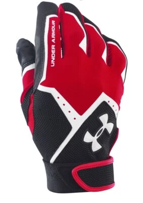 Under Armour Men's Clean-Up VI Batting Gloves 1267426 600 RED