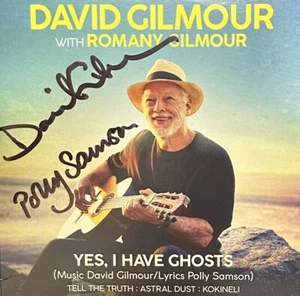 CD firmado por David Gilmour CD autografiado por Pink Floyd Yes I have Ghosts Polly Book - Imagen 1 de 4
