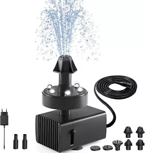 Brunnen Springbrunnen Mini Verstellbar mit LED Leuchten Garten 7 Düsen B223 - Bild 1 von 6