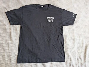Bikini Kills Shirt Adult Large Black 2023 Crew Tour Exclusive Double Sided Rock - Picture 1 of 11