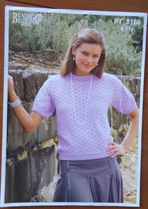 BENDIGO WOOLLEN MILLS KNITTING PATTERN # 8188 - 4PLY COTTON - Picture 1 of 1