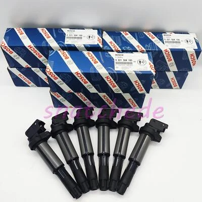6X Bobina de encendido UF515 NUEVA 0221504100 para Bosch BMW 550i 650i 650Ci X5 V8 4,8 L Foto 1 de 4