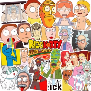 50pcs Rick and Morty TV Show Laptop Waterproof Skate Phone Snowboard Stickers - Picture 1 of 6