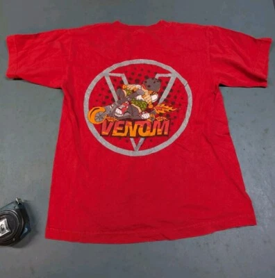 Винтажная футболка 90-х Venom Scooters молодежная M Jnco Flame Head Y2K Grungegator - Изображение 1 из 4