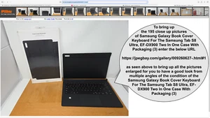Samsung Galaxy Tab S8 Ultra 14.6" Book Cover Keyboard EF-DX900 Two In One Case(3 - Afbeelding 1 van 24