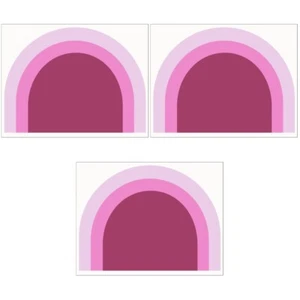 Set of 3 Bogen Wanddekoration Wandtattoo Für Wohnzimmer Schicke Tapete - Bild 1 von 12