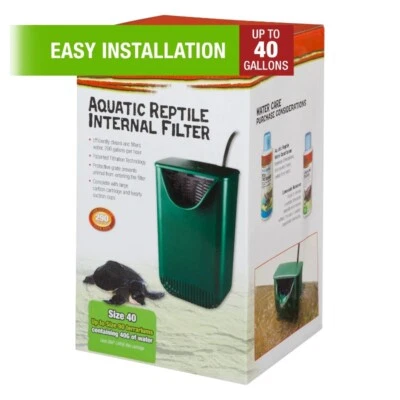 Zilla Aquatic Reptile Internal Filters, 40 Gallons