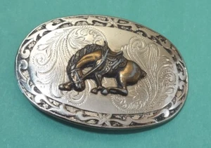 Vintage PFERD Gürtelschnalle in silber und kupferfarben - Bild 1 von 10