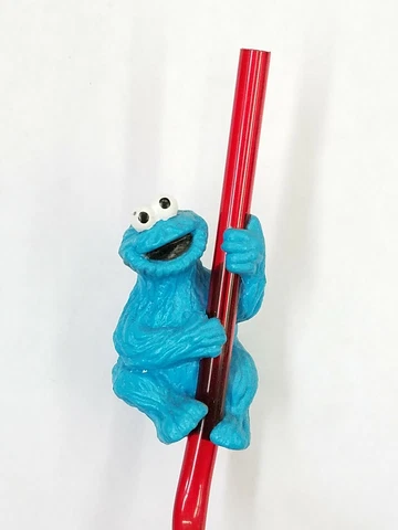 Cookie Monster Straw NEW Applause Cover