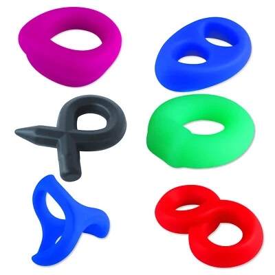 Anillos para el pene LeLuv Studflex | Silicona elástica suave suave de varios estilos Foto 1 de 4