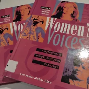 Women's Reference Library: Women's Voices by Lorie McElroy -1997 -2 Volume Set - Picture 1 of 12