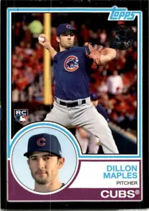 2018 Topps Dillon Maples #83-22 1983 Topps Baseball Rookies Black #/299 SN - Picture 1 of 2