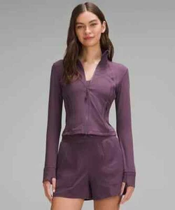 New Lululemon Define Cropped Jacket Nulu Size 6 Grape Thistle-LW3HB5S in Package - Picture 1 of 10