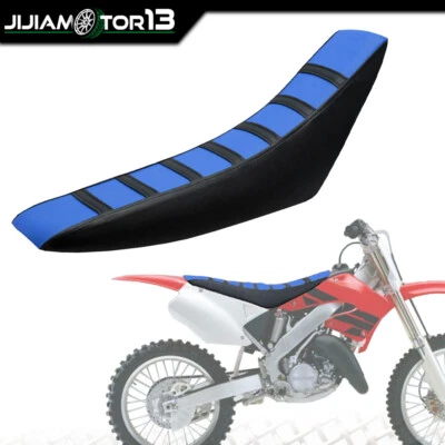 Funda de asiento ajuste suave para Honda CR125R CR250R CR500R CR80R CRF100F CRF125F AZUL JJ Foto 1 de 4