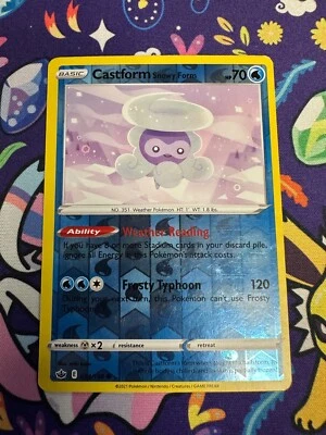 Castform Snowy Form 034/198 Swsh06: Sword & Shield - Chilling Reign Reverse Holo - Image 1 of 2