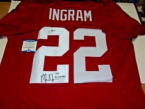 MARK INGRAM ALABAMA CRIMSON TIDE HEISMAN 09 ONE LAST BECKETT/COA SIGNED JERSEY - Picture 1 of 2