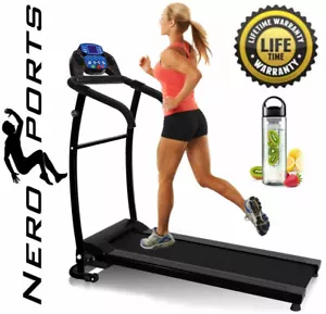 Folding Treadmill Motorised Running Machine Electric Power Fitness Exercise New - Picture 1 of 11