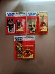 (3) 1993 NBA Starting Lineups Tim Hardaway, Larry Johnson & John Stockton NIP - Picture 1 of 22