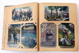 altes Postkartenalbum ca.220 Stck, 1900-1920, incl.Feldpostkarten, an 1 Person - Bild 1 von 24