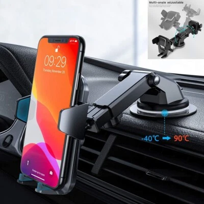 Dashboard Windshield Car Phone Mount Holder For iPhone 16 15 Samsung S25 S24 S23 - Image 1 of 4