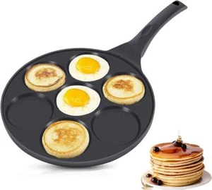 Pfannkuchen Pfanne, 7-Kreis-Formen, 27 cm Pancake Pfanne Spiegelei Eierpfanne~! - Bild 1 von 19
