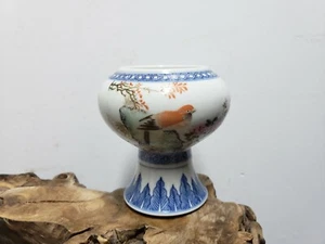 Chinese Porcelain Famille Rose  Pen Brush Holder  - Picture 1 of 10