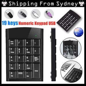 Numeric Keypad USB Portable Number Pad PC 19 keys for Cash Register Computer - Picture 1 of 8