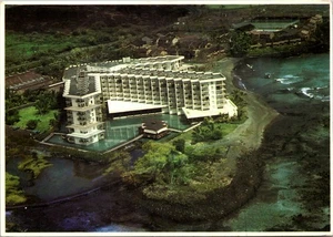 Kona Lagoon Hotel Panoramic View Hawaii Vintage Postcard - Picture 1 of 2