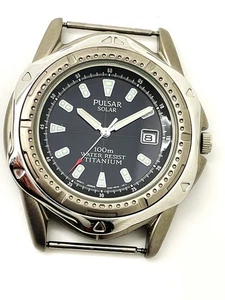 PULSAR by SEIKO PARTS HERREN V145-0C10 NOT-WORKING 100M TITAN UHRENGEHÄUSE PUA035 - Bild 1 von 5