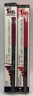 2PC Wet n Wild Perfectpout Gel Lip Liner ~ Plum Together & Red The Scene ~ READ - Image 1 of 3