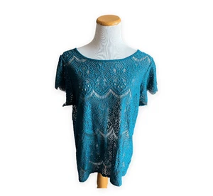 Damen Wortington Spitze halbtransparent Herzausschnitt Top - Größe XL - Bild 1 von 1