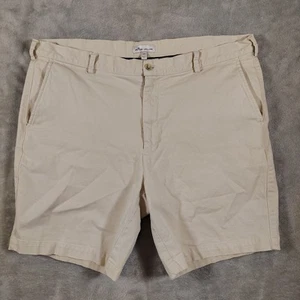 Peter Millar Chino Golf Shorts Men 38 Beige 8" Inseam Soft Pima Cotton Flex - Picture 1 of 7