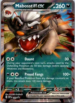 Mabosstiff ex - 086 - SV: Scarlet & Violet Promo Cards Holo - Image 1 of 2