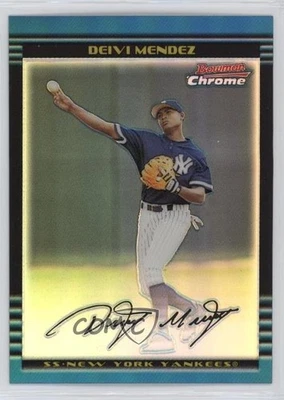 2002 Bowman Chrome Refractor /500 Deivi Mendez #297 - Image 1 of 2