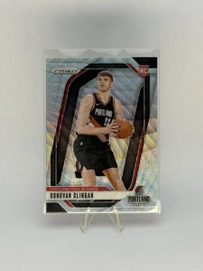2024-25 Panini Nba Prizm Donavan Clingan Silver Wave Rookie Blazers Rc #221 - Bild 1 von 2