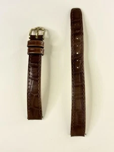 Reloj OMEGA Vintage Damas 11mm Correa Cuero Marrón y Dorado - Imagen 1 de 3