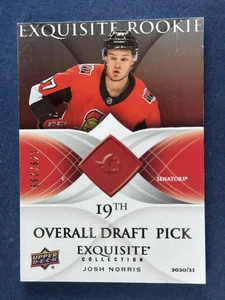 2020-21 Upper Deck Exquisite '06-07 Retro Josh Norris Senators /299 RC - Bild 1 von 2