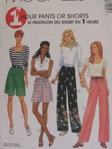 McCALLS 8790 Misses 1 ora pantaloni e pantaloncini in 2 lunghezze MOTIVO S/8-10, XL/20-22 UC - Foto 1 di 3