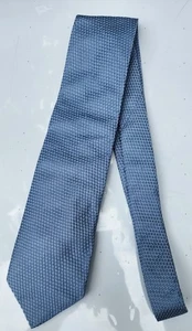 Corbata de algodón de seda CANALI para hombre diseñador ITALIA azul claro 3,75"x59" NUEVA - Imagen 1 de 6