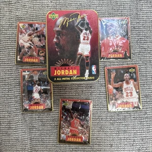 Michael Jordan 5 All Metal Collector Cards Upper Deck - 1996 - - Picture 1 of 6