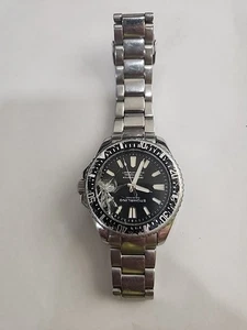 Stuhrling 3950A 1 Aquadiver Date Stainless Steel Black Dial Mens Watch - Picture 1 of 5