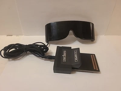 Sega 3D Glasses Sega Master System With Adapter Tested Works NO FRAMES - Image 1 of 4